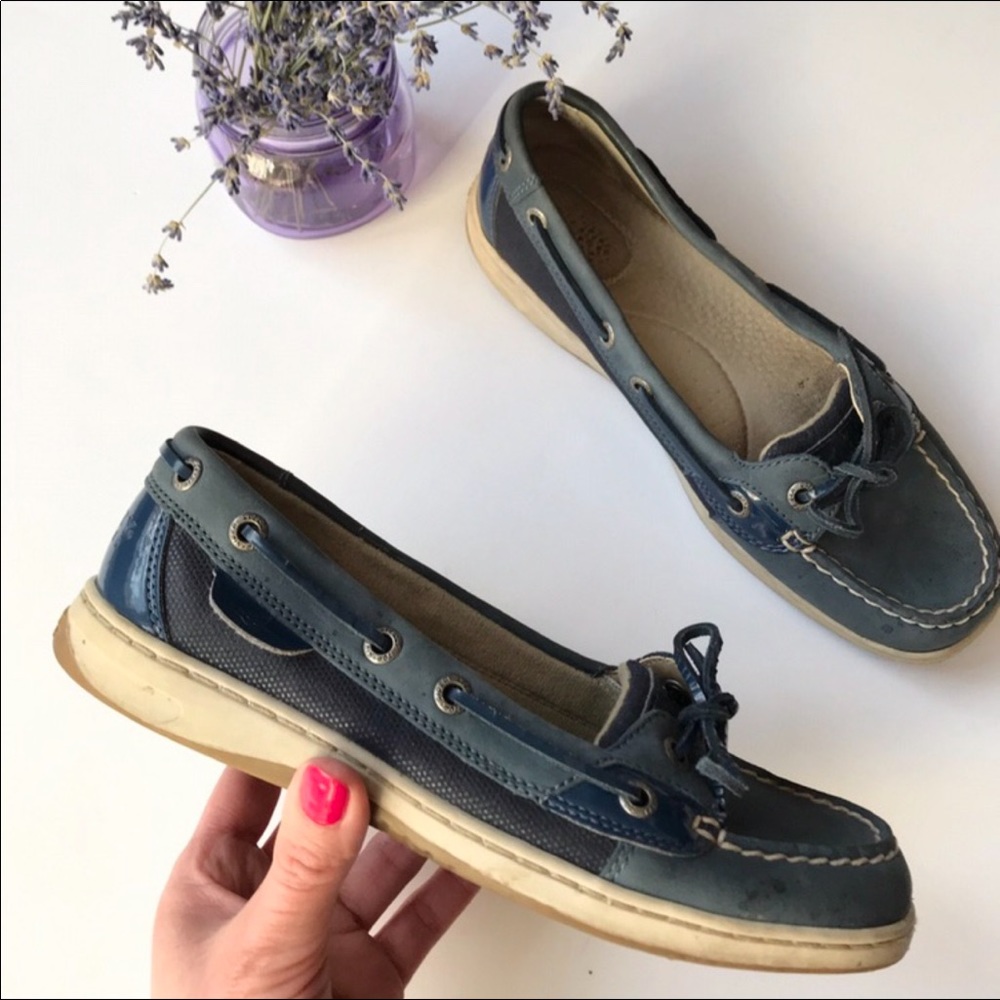Sperry Top Sider Boatshoes Angelfish Blue Size 6.5